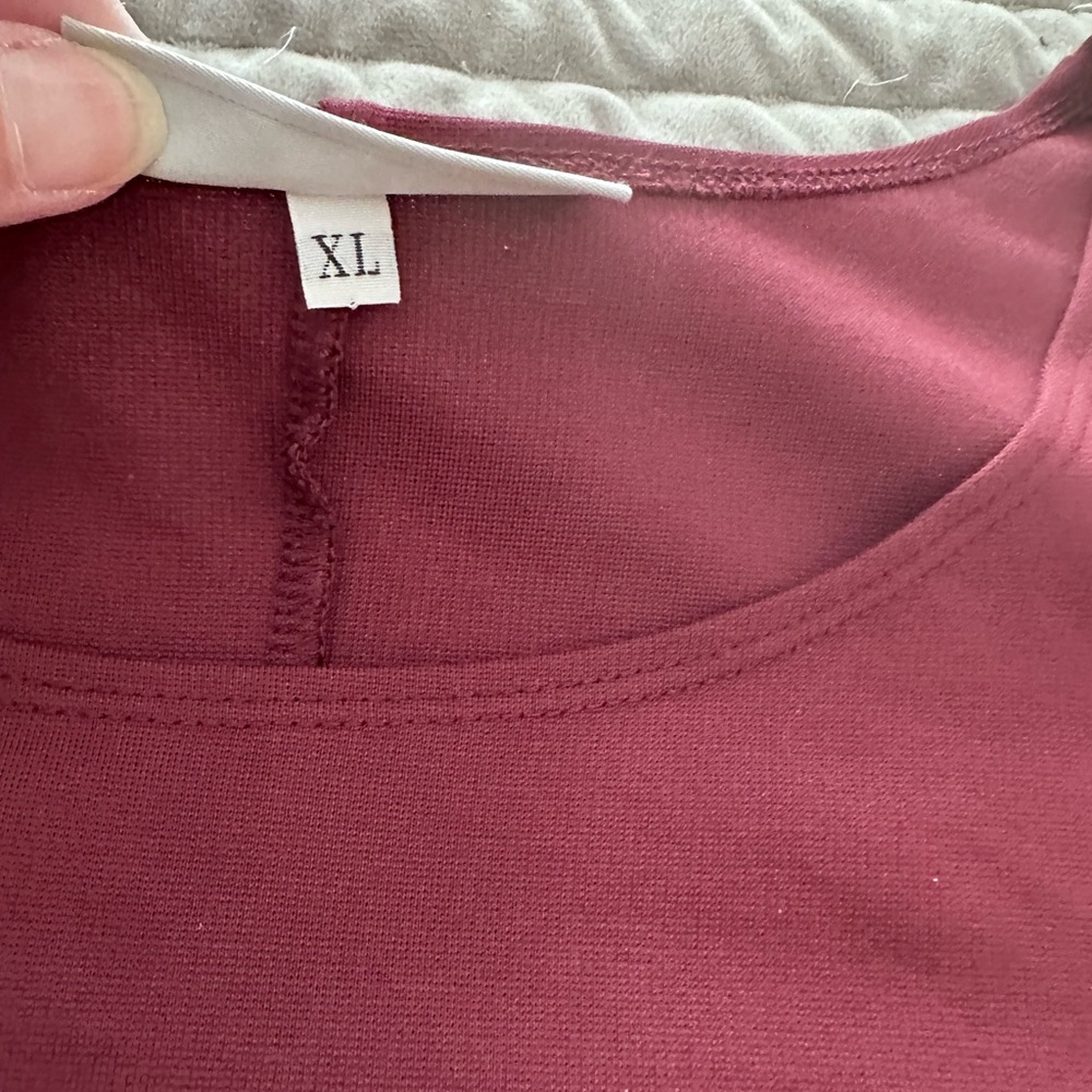 Bryn Walker dress • midi long sleeve • plum/wine color • size XL • LIKE NEW!